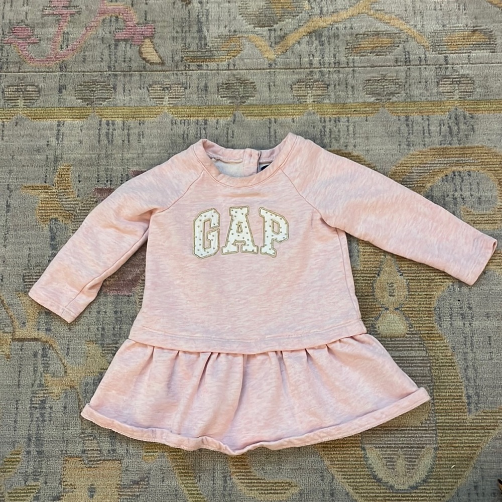Pink Baby Gap sweatshirt dress